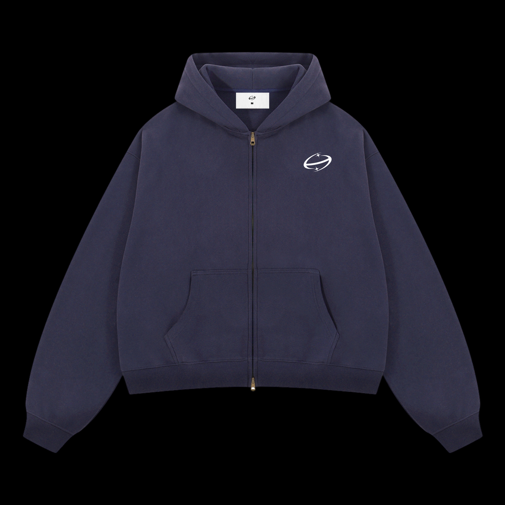 First Pulse Navy Zipper Hoodie