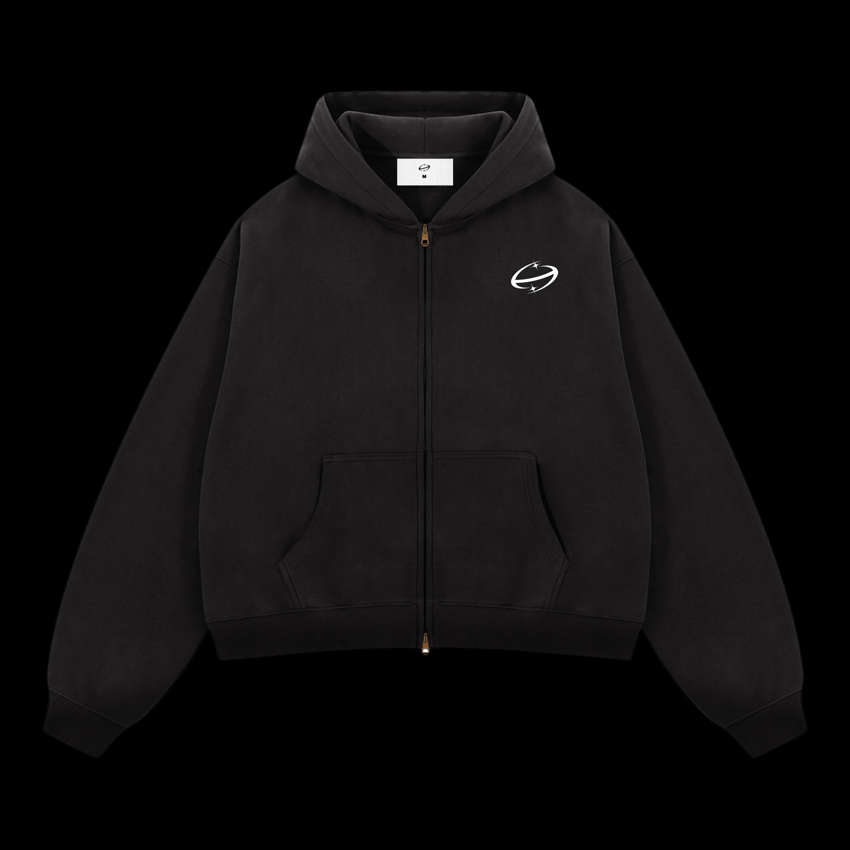 First Pulse Black Zipper Hoodie – Haven Universal