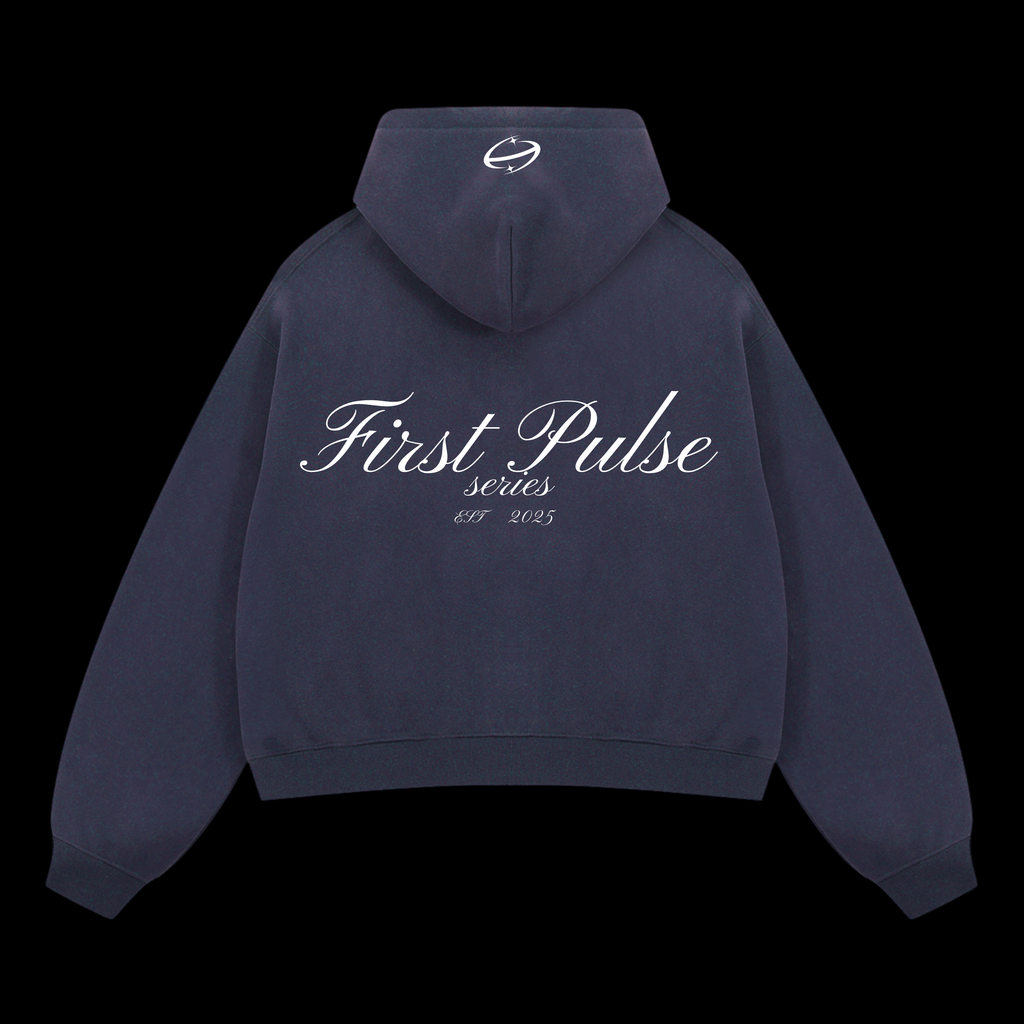 First Pulse Navy Zipper Hoodie