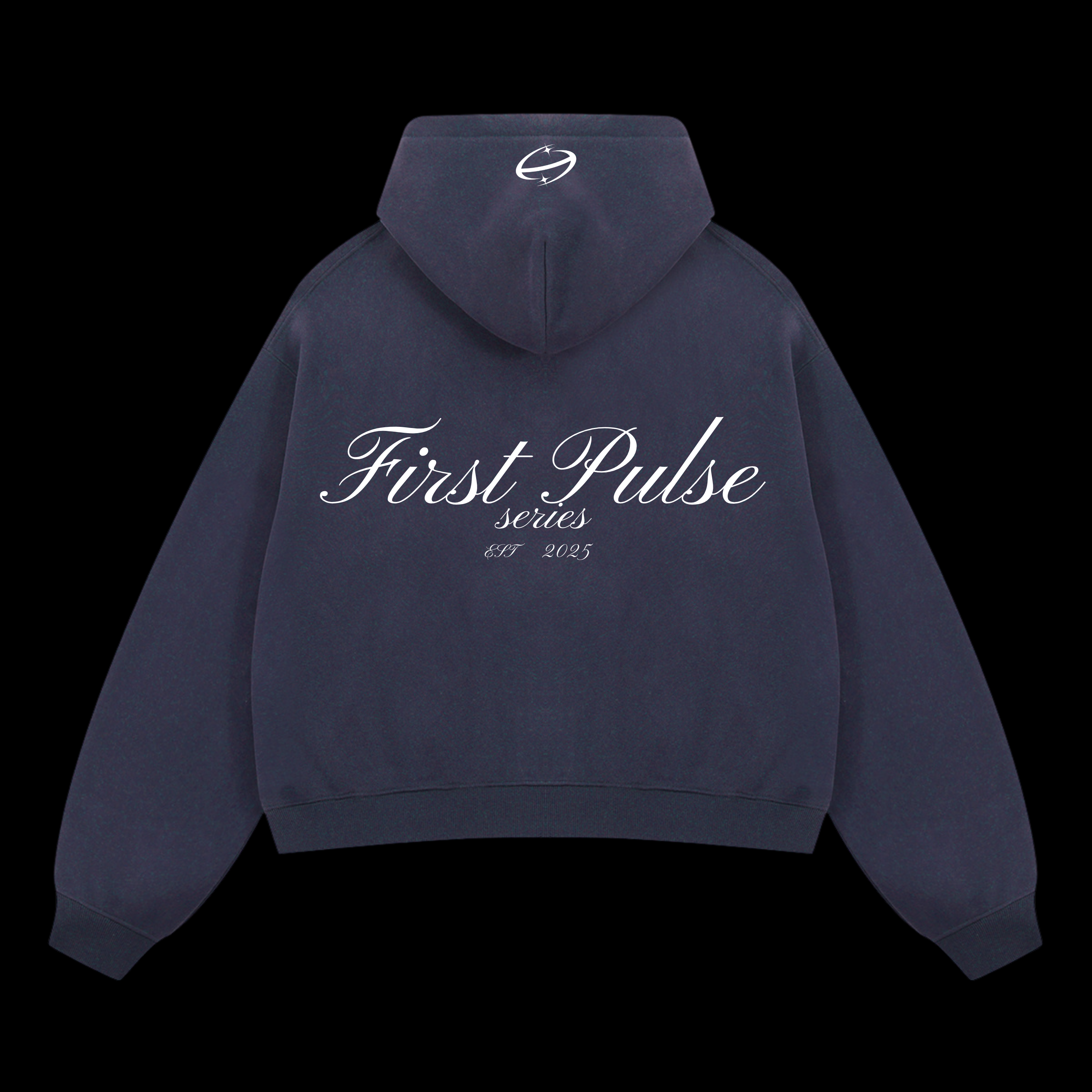 First Pulse Navy Zipper Hoodie
