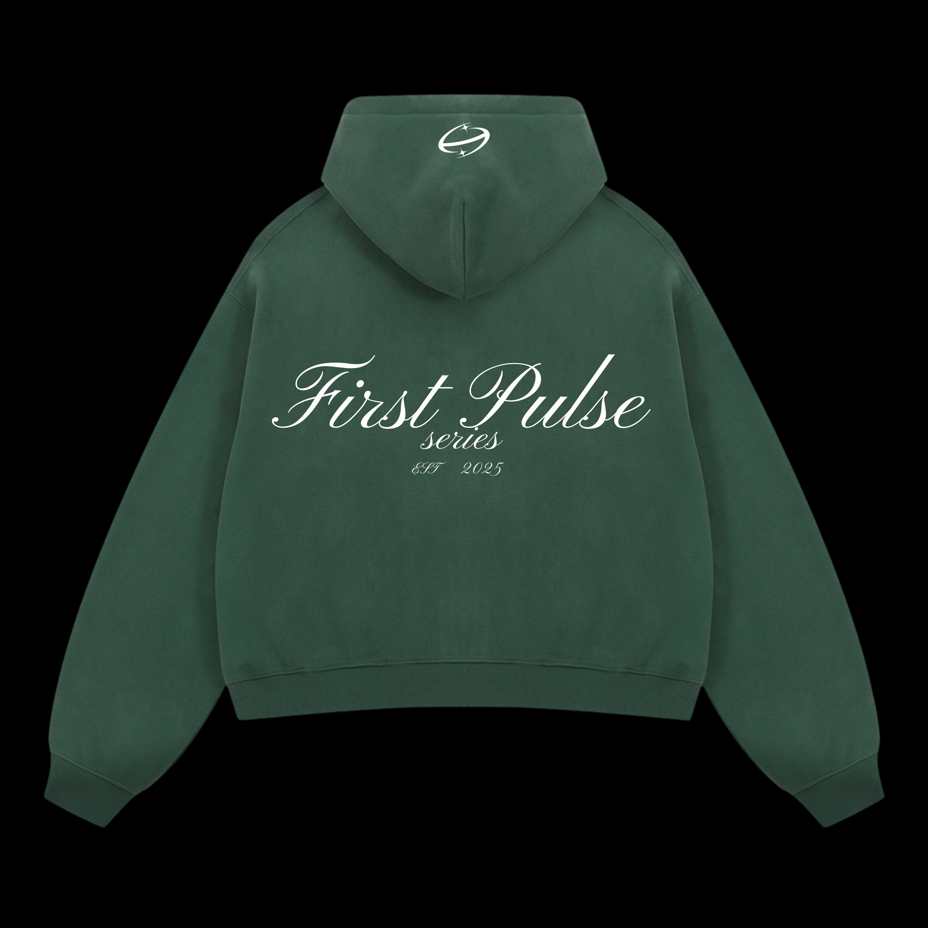 First Pulse Pine Green Zipper Hoodie